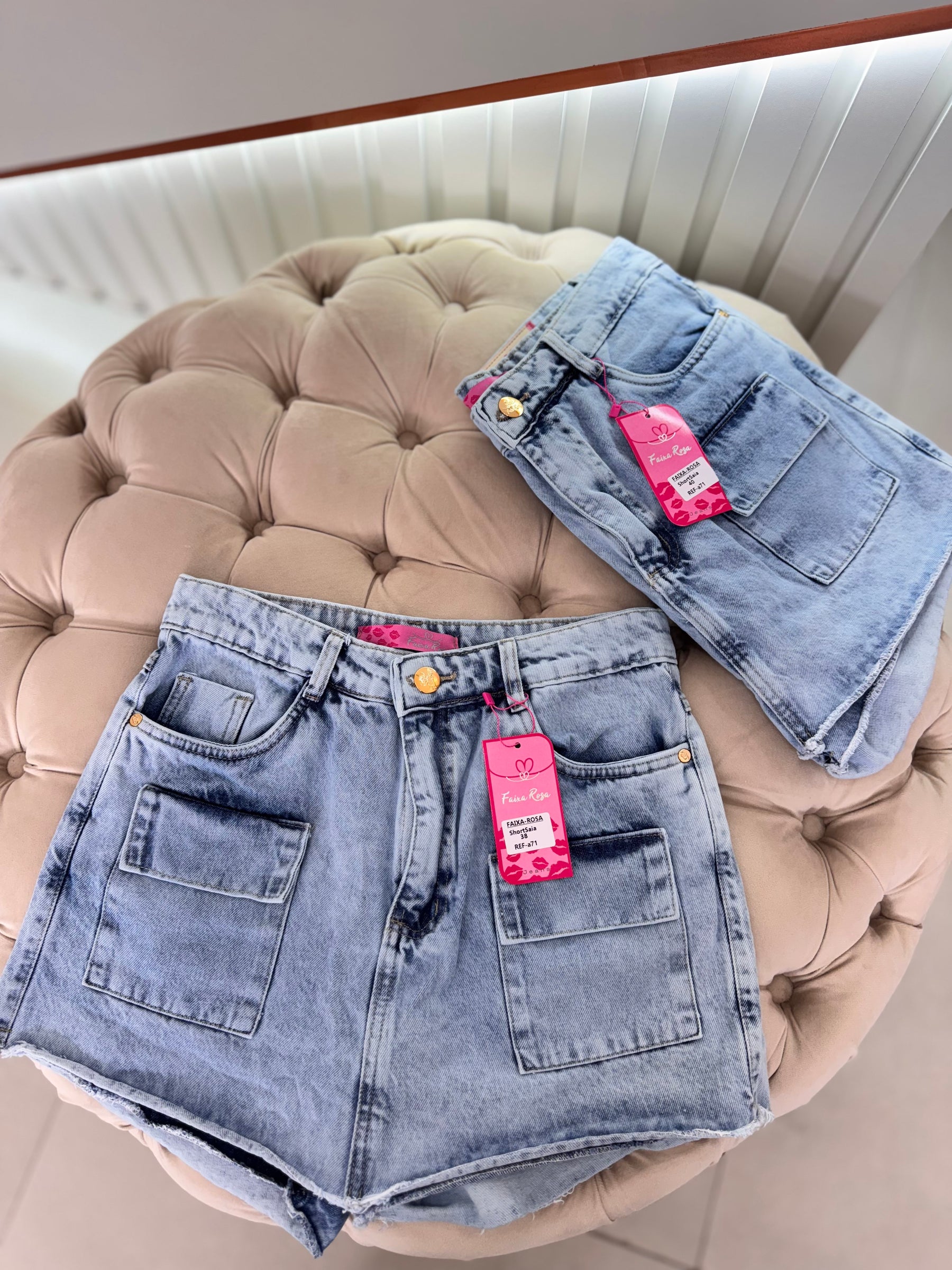 Shorts saia jeans